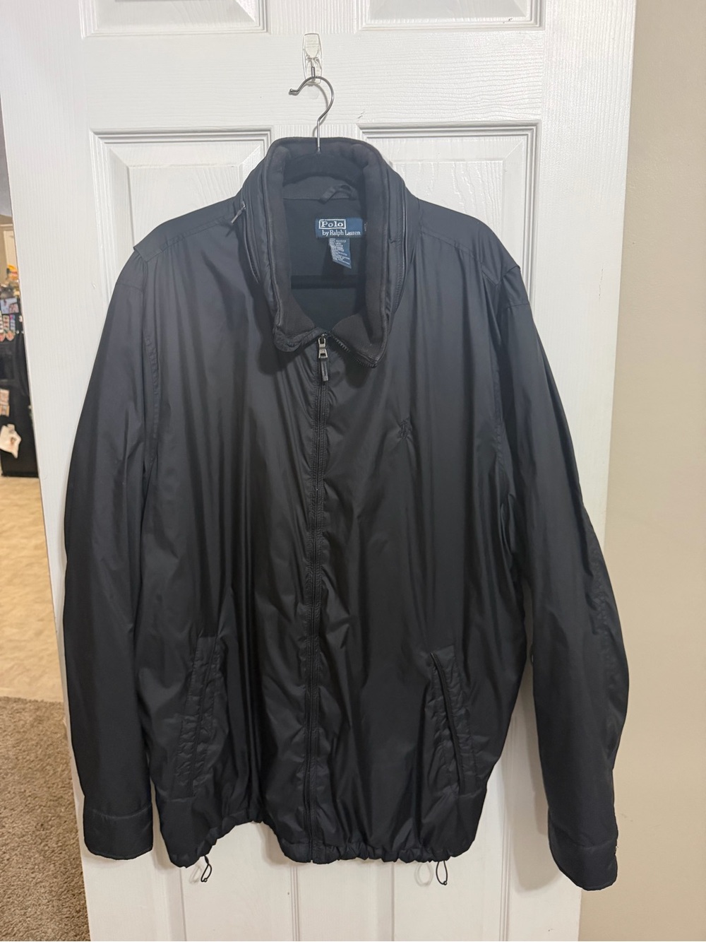 Polo by Ralph Lauren Men’s Black Lightweight Zip Jacket size XXL Tall